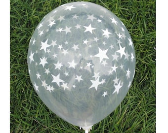 Star Balloons 12", Star Theme Birthday Balloons, Star Decorations Party Supplies, Star Latex Balloons, Starry Birthday, Clear Balloon