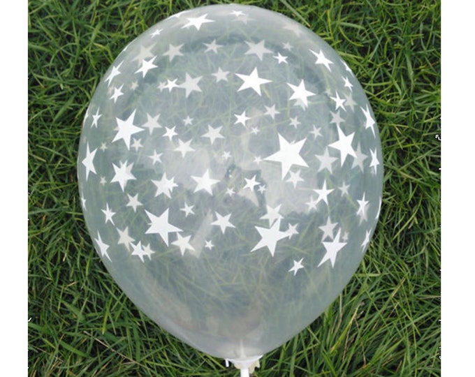 Star Balloons 12", Star Theme Birthday Balloons, Star Decorations Party Supplies, Star Latex Balloons, Starry Birthday, Clear Balloon