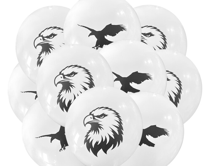 12ct Eagle Balloons, Bird Theme Party Decoration, Flying Birthday Theme, Sports Team Ideas