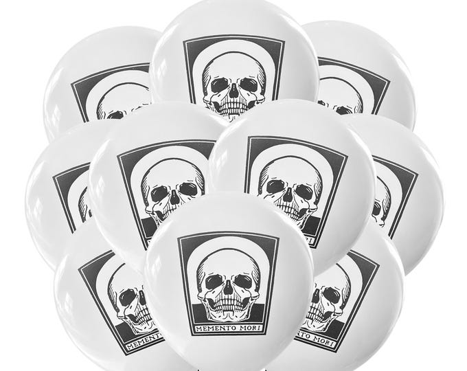 12ct Memento Mori Balloons, Memento Mori Birthday, Stoic Theme, Stoicism Skull Balloons, Philosophy Birthday Decorations, Marcus Aurelius
