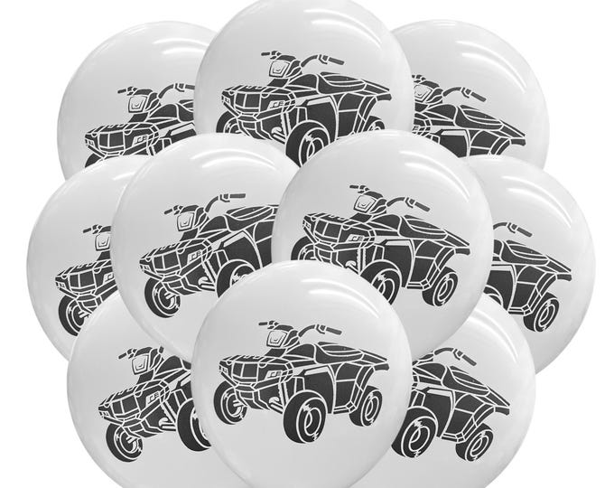 12ct ATV Balloons, Four Wheeler Balloons, Outdoor Theme, Camping Balloons, ATV Birthday Party, All Terrain Vehicle, Off-roading Party
