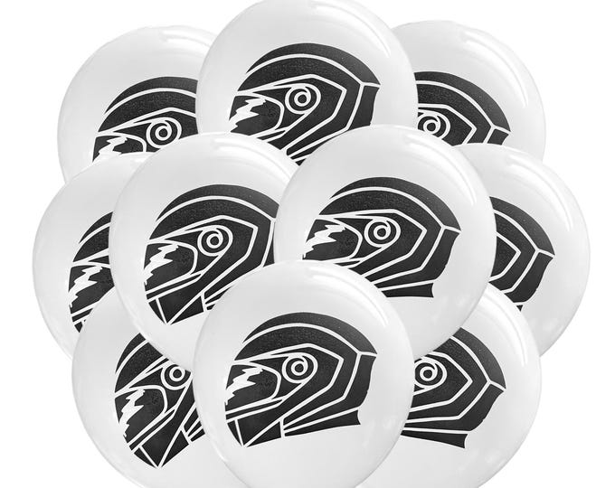 12ct Racing Helmet Balloons, Motorcycle Party Balloons, StreetBike Theme, Racing Balloons, Street Bike Birthday Theme Party