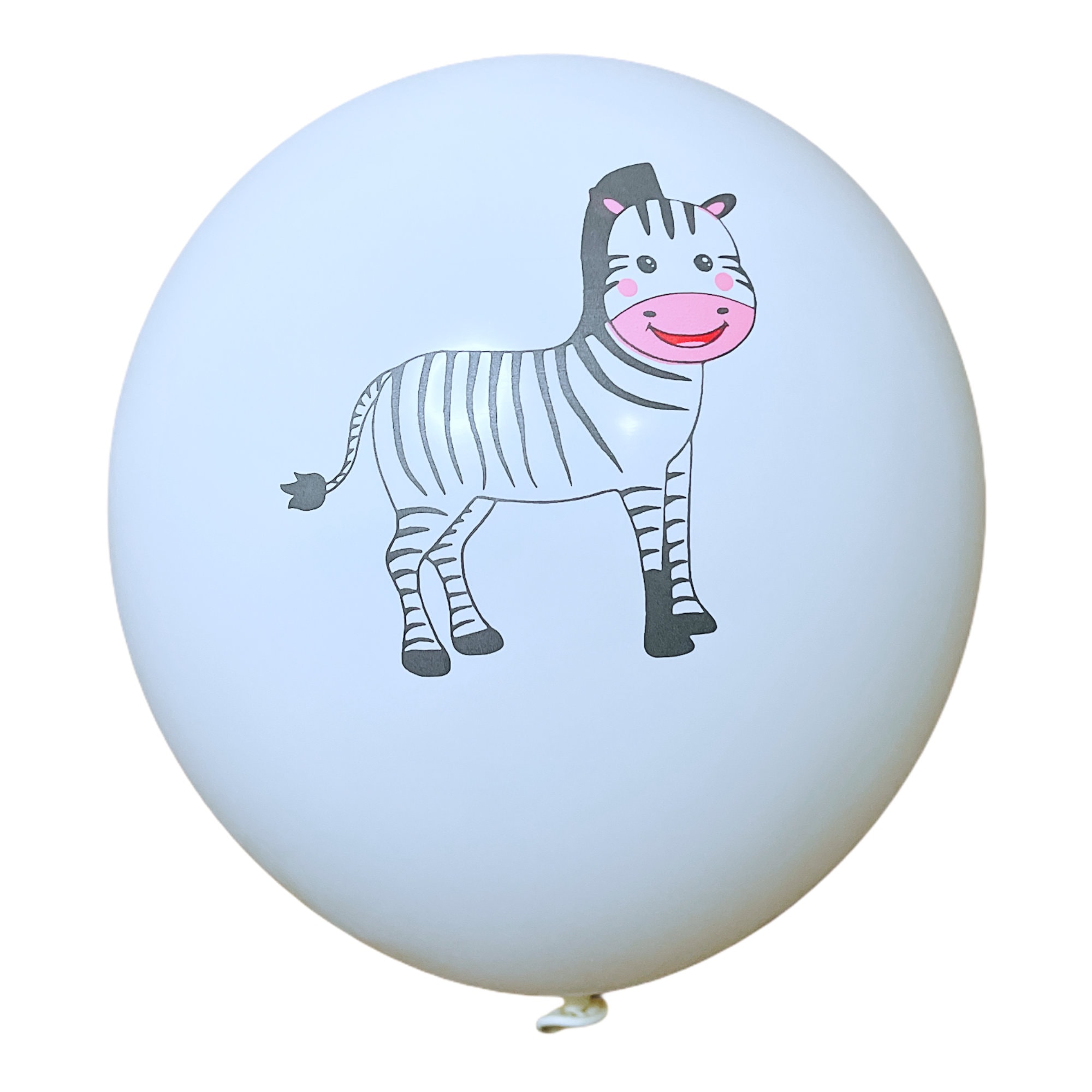 12 Pack Cute Zebra Balloons 12 Animal Balloons Zebra Etsy