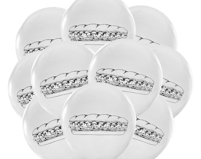 12ct Sandwich Balloons, Sandwich Birthday Party, Sandwich Theme, Hoagie Balloons, Band Sub Balloons, Italian Hoagie Theme Decorations