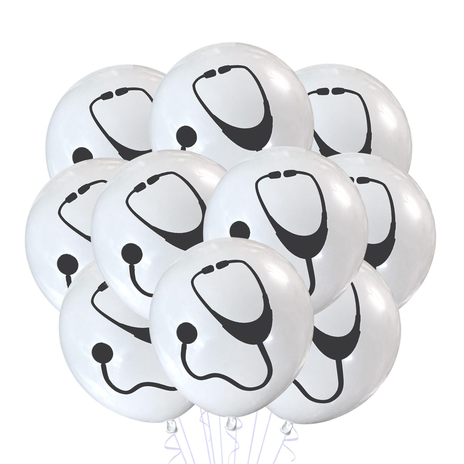 stethoscope Balloons Nurse Birthday Theme Doctor Balloons Nurse Balloons Medical Birthday Decorations Medical Birthday Hospital Party