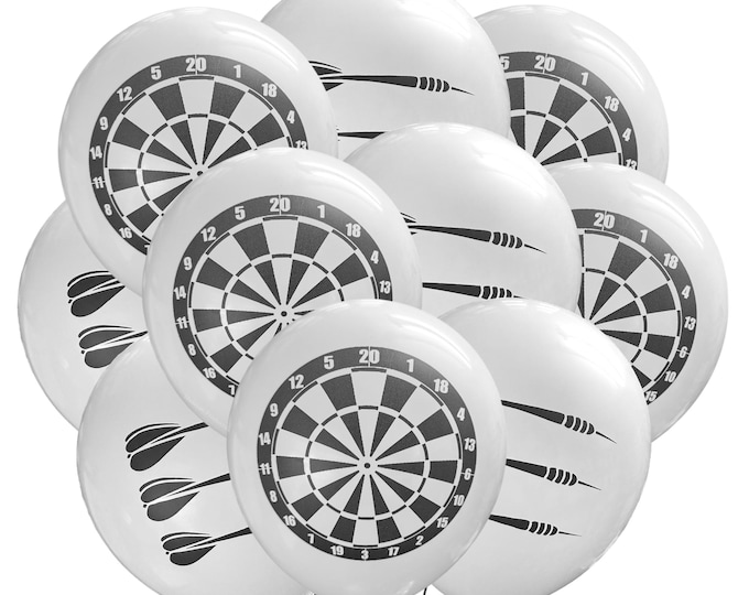 12ct Darts Balloons, Dart Throwing Party Balloons, Bar Theme Party Decoration, Dart Throwing Balloons, Darts Birthday Theme, Bar Party