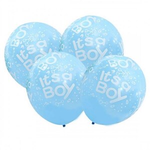 12 Pack It’s a Boy Baby Shower Balloons, Blue Baby Shower Balloons, Baby Shower Decorations, Baby Shower Party Ideas, Standard size 12”