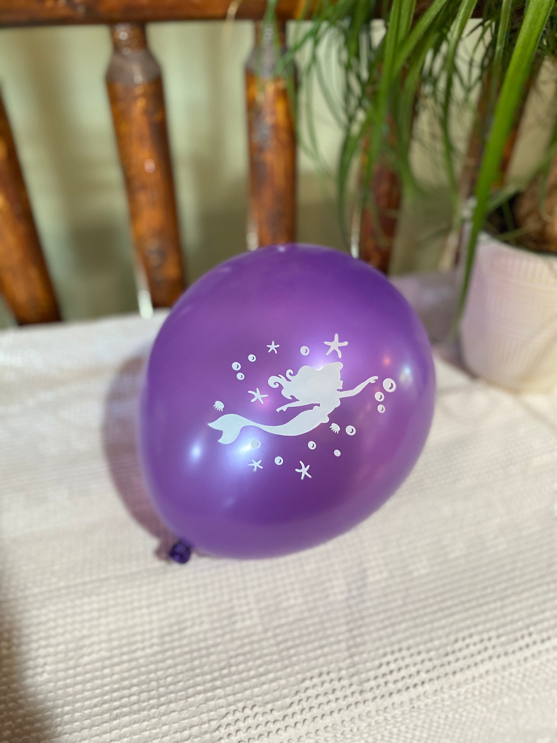Mermaid Balloons 12 Mermaid Birthday Balloons Purple Mermaid Balloons Select Quantity Mermaid Theme Party Decorations