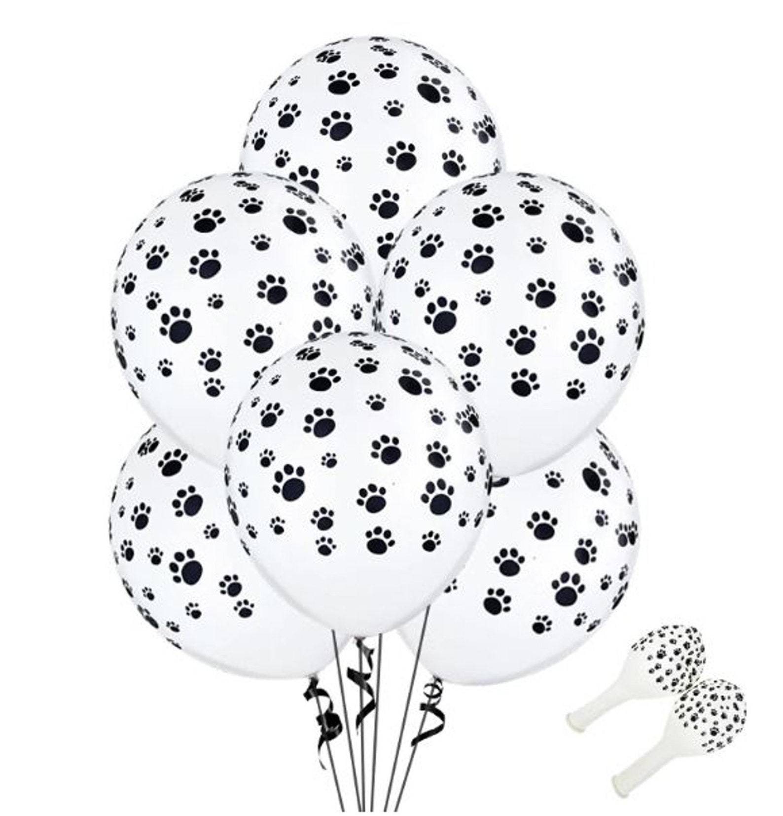 Paw Print Balloons Dog Party Birthday Party Balloons Paw Etsy