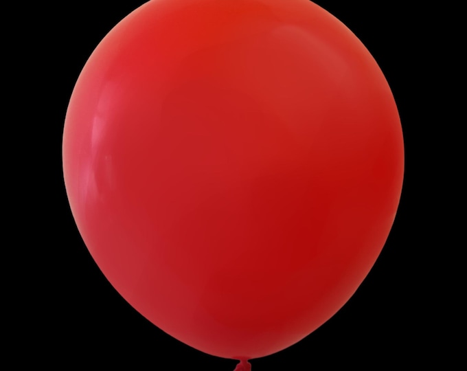 Solid Red Balloons 6 count, 12in Standard Size