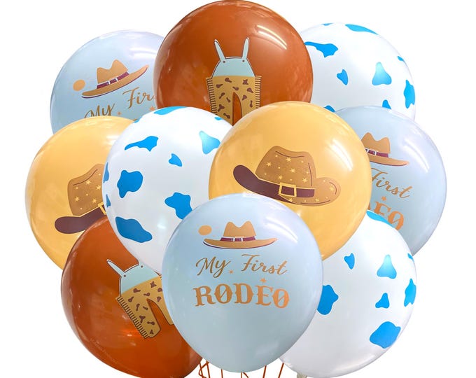 First Rodeo Theme 1st Birthday Balloons, Cowboy Balloons, First Birthday Ideas, My First Rodeo, Turning 1 Years Old, First Birthday Party