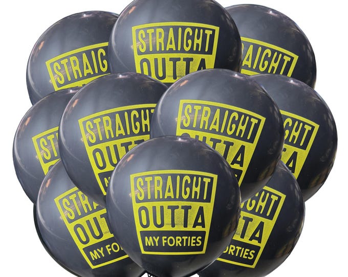 50th Birthday 12", Black 50th Balloons Latex, Turning 50 Party Ideas, 50th Birthday Decorations Ideas, Straight Outta My 40s