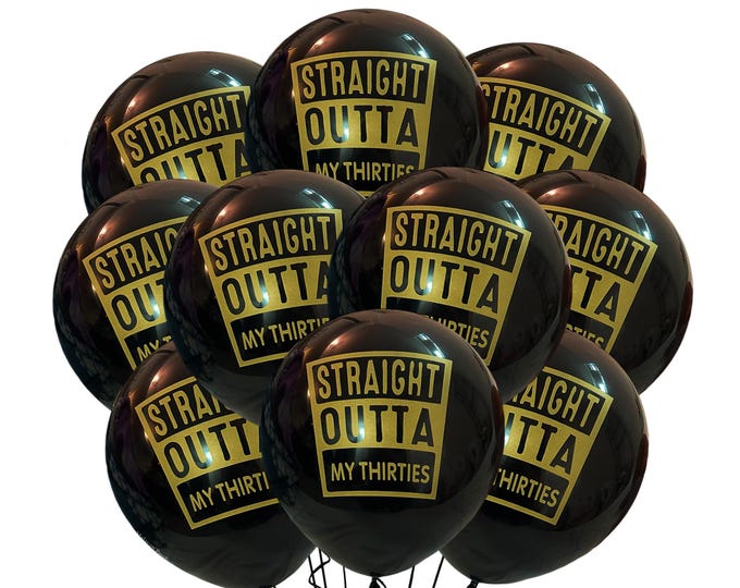 40th Birthday 12", Black 40th Balloons Latex, Turning 40 Party Ideas, 40th Birthday Decorations, 40th Birthday Ideas, Straight Outta My 30s