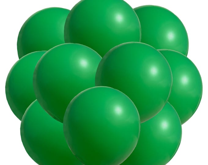 Solid Dark Green Balloons 12in Standard Size