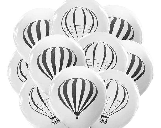 12ct Hot Air Balloons, Hot-air Balloons, Balloon Theme Party