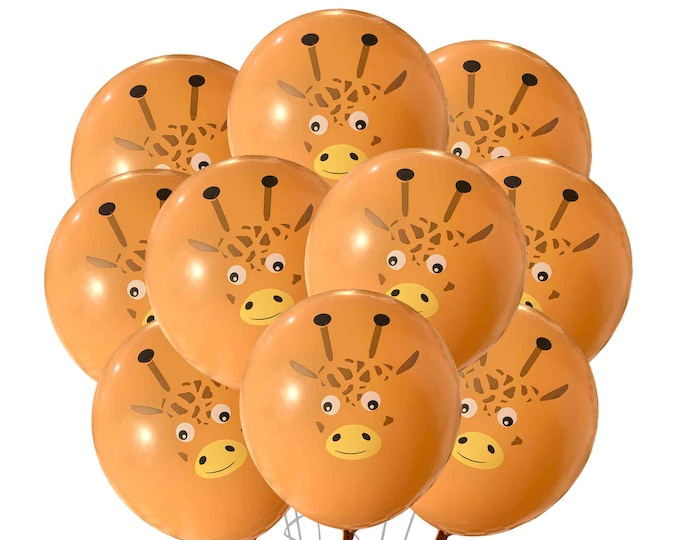 Cute Giraffe Birthday Party, Giraffe Balloons 12", Giraffe Kids Party, Classroom Party Supplies, Giraffe Baby Shower, Animal Safari