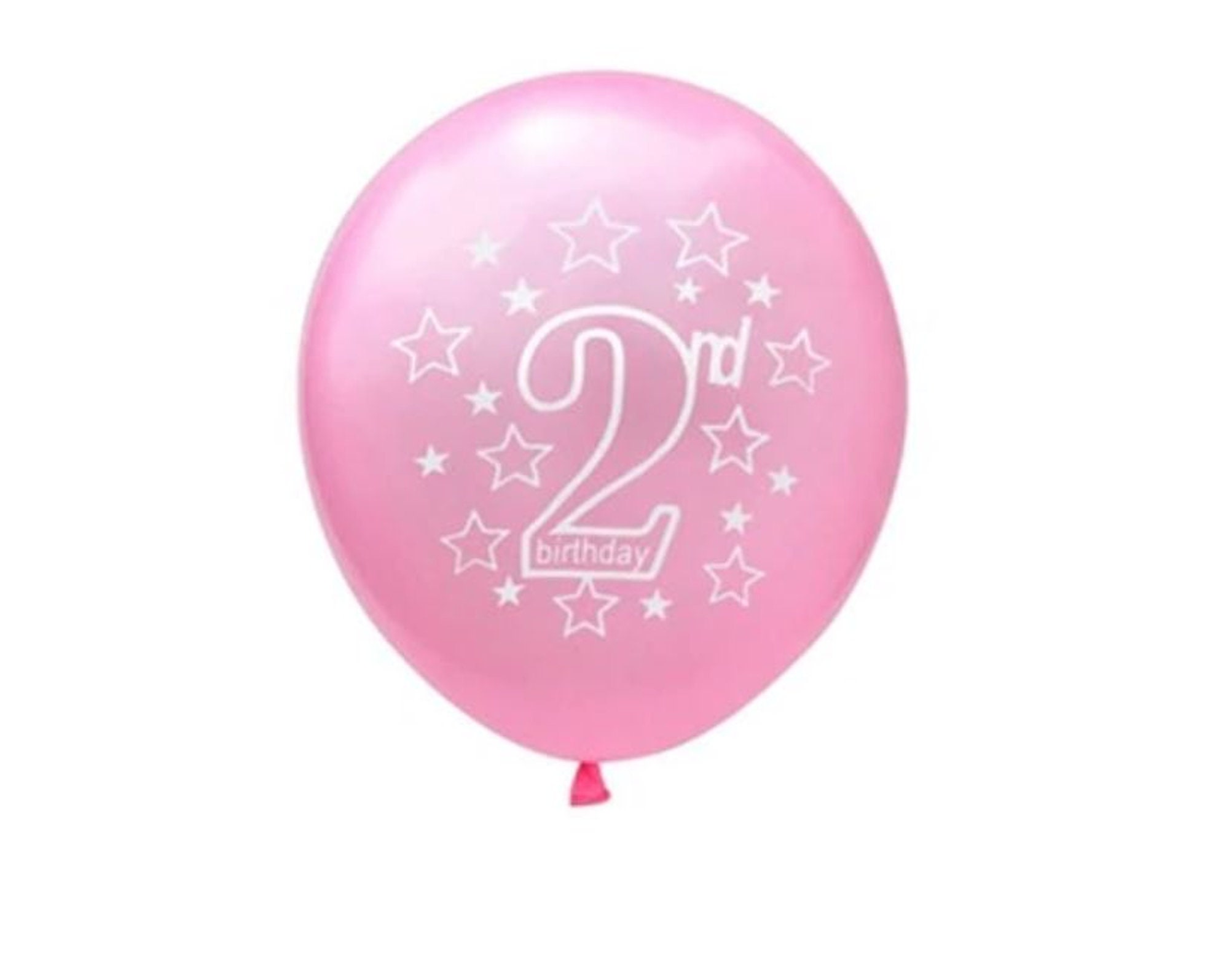 Paquete de globos rosados para 2 años, decoración para fiesta de cumpleaños,  confeti para niñas y niños, 2º cumpleaños, 12 piezas de aniversario -   España