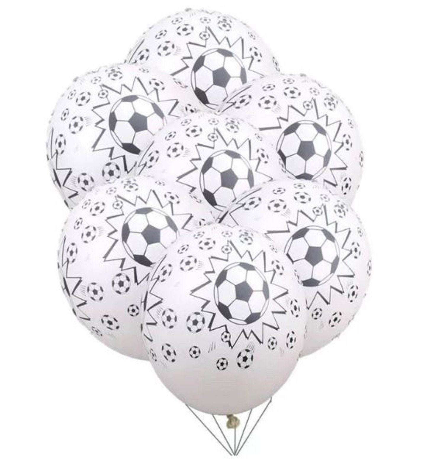 12 PACK Soccer Ball Balloons Soccer Party Balloons Soccer Etsy