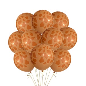 Giraffe Balloons 12&quot; Animal Balloons,  Giraffe Birthday Party Balloons, Safari Theme decor,  Giraffe Party Ideas