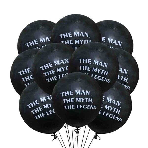 The Man The Myth The Legend Balloons 12", Legend Balloons, Men's Birthday Balloons, Dads Birthday Ideas, Man Birthday, Tough Guy Balloons