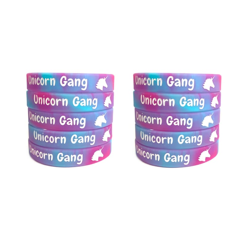 12 PACK Party Decor Kids Unicorn Party Event Unicorn Bracelets Unicorn Birthday Party Favors Unicorn Wristbands Unicorn Bag Fillers