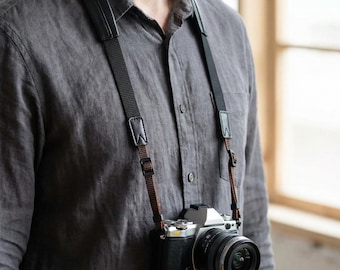 Genuine Sheepskin Camera Strap,Camera Strap,Personalized Leather Camera Strap,Adjustable Neck Shoulder Strap,Photographer Gift