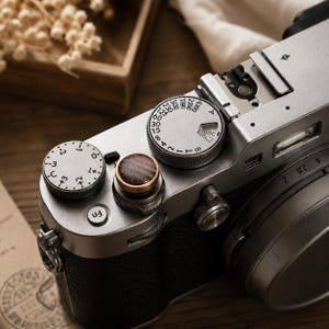 Wooden Shutter Release Button, Solid Wood Soft Release with Copper Base, Handmade Camera Accessory, Photographer gift