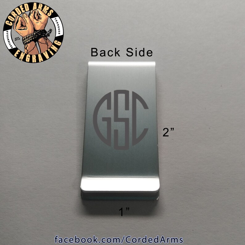 Custom Laser Engraved Aluminum Money Clip Wallet Credit Card Etsy