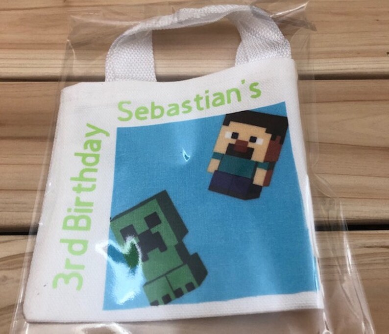 Minecraft Goodie Bag bolsa de regalo de Minecraft Minecraft Etsy