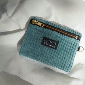 Mini bag made of cord / mint / wallet, case