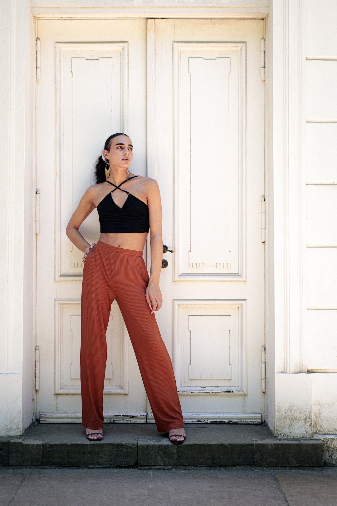 MARLENE Jersey acanalado largo de Culotte México