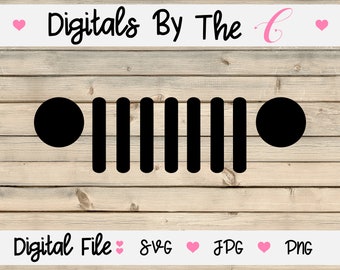Jeep grill svg | Etsy