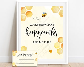 Guess How Many Honeycombs | Etsy