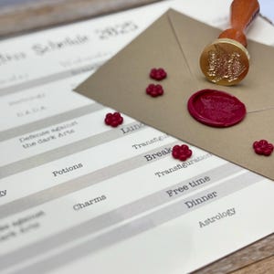 Personalized Printed Wizard School Acceptance Letter, School of Witchcraft and Wizardry, Wax Sealed Parchment letter for wizard student image 6