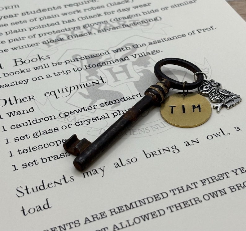 Personalized Printed Wizard School Acceptance Letter, School of Witchcraft and Wizardry, Wax Sealed Parchment letter for wizard student image 4