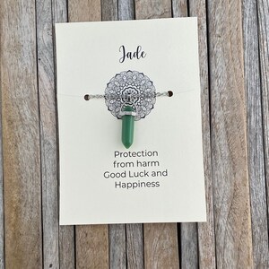 Collana Giada Verde Collana Cristallo Giada Ciondolo Pietra Naturale Collana Pietra Preziosa Giada Meditazione cristallo Giada Gioielli giada, Collana per Uomo immagine 8