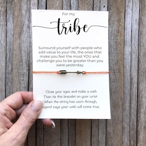 Tribe Bracelet, Gift for Tribe, Girl Gang Gift, Wish Bracelet, Friendship Bracelet, Letterbox gift, Tribe of Friends, Best Friend Gift