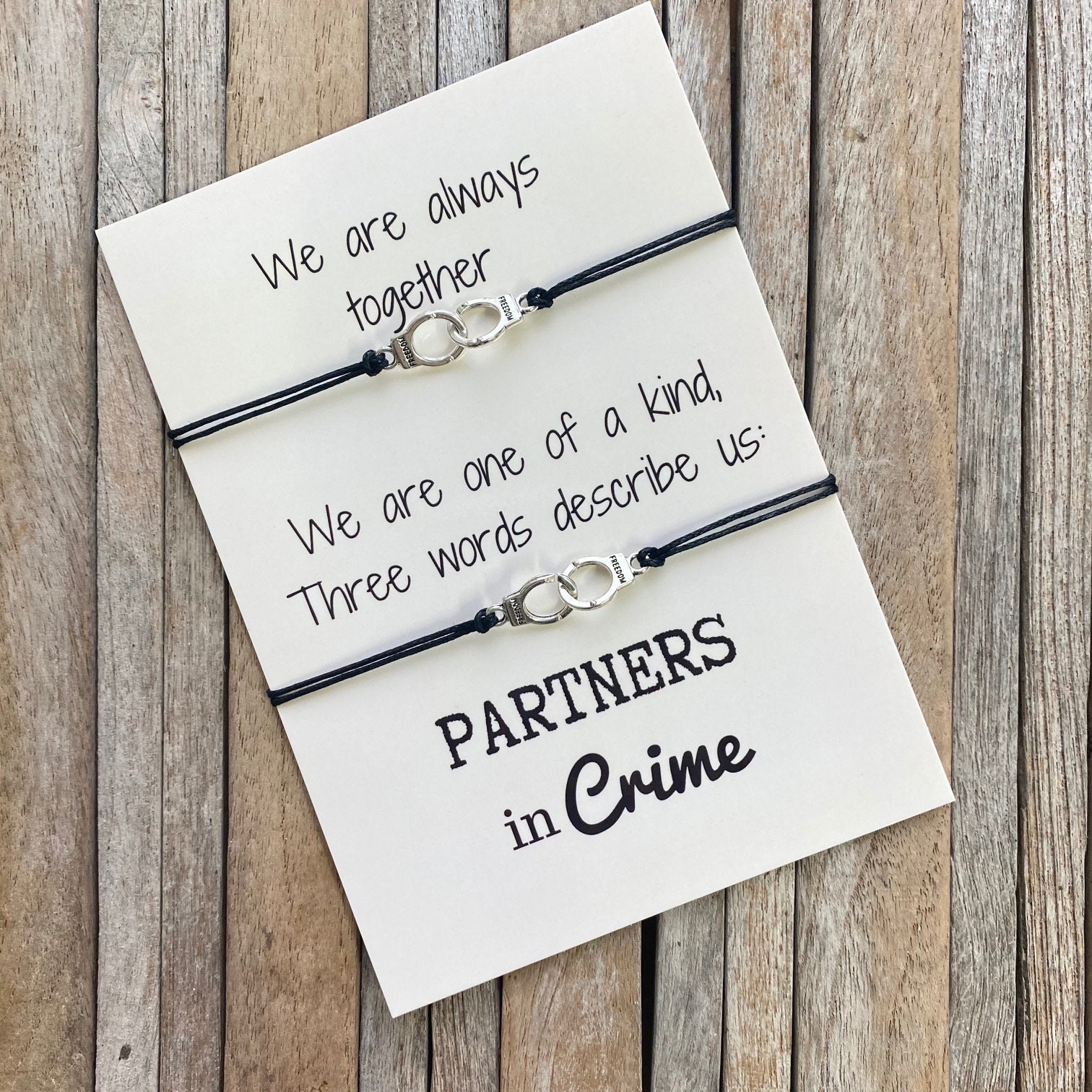 Partners in crime bracelet discount