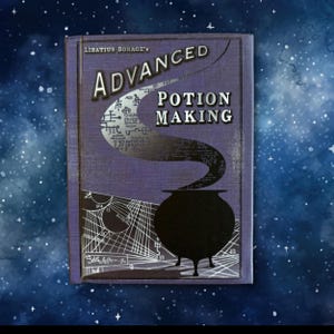 Mystical Advanced Potion Making Book – Handmade Spellbook, Witchcraft Grimoire, Wiccan Journal, Wizard Gift, Wizardry Pagan Alchemy Book