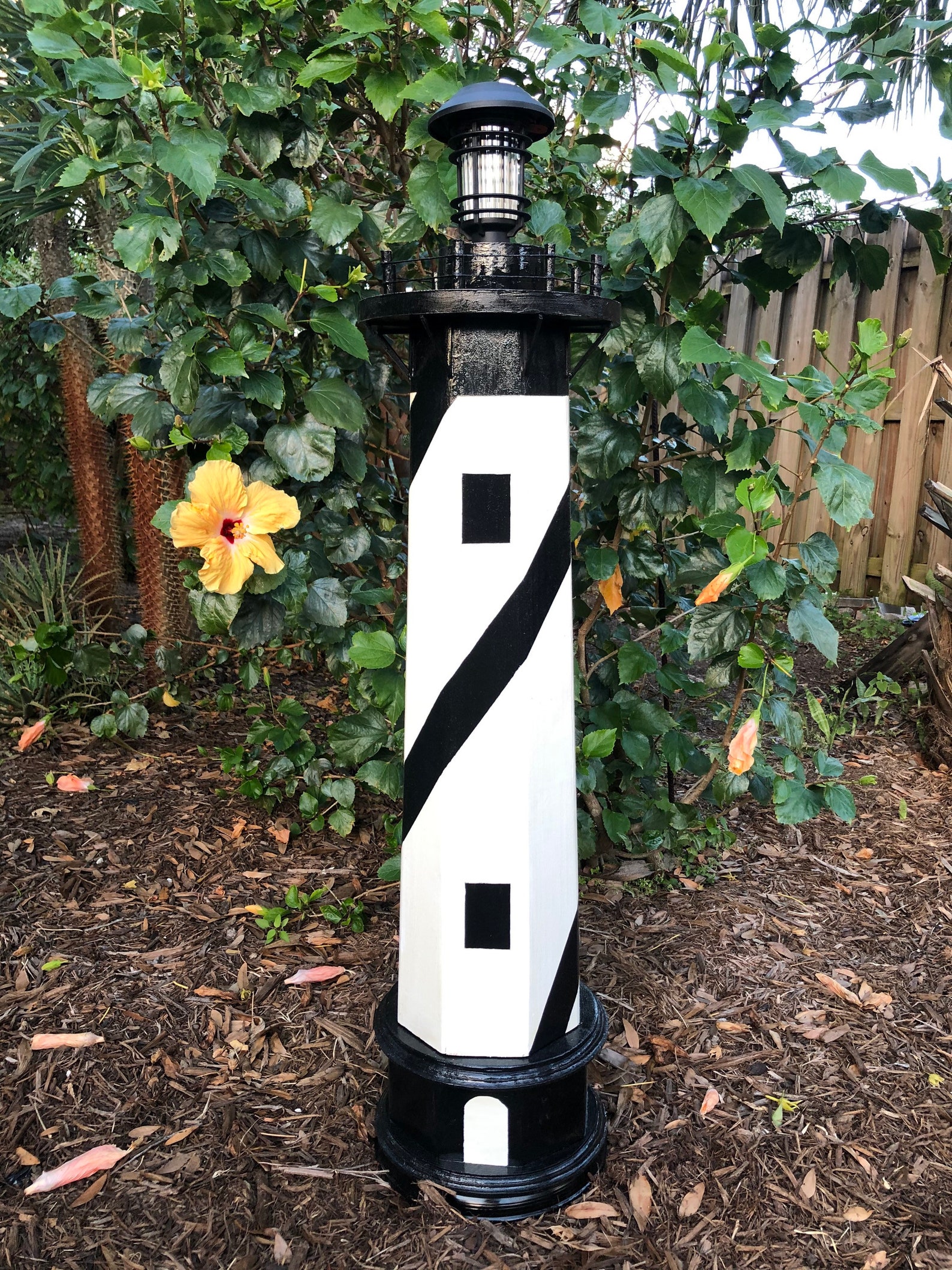 Solar Powered Lighthouse for Garden and Yard Decoration Etsy