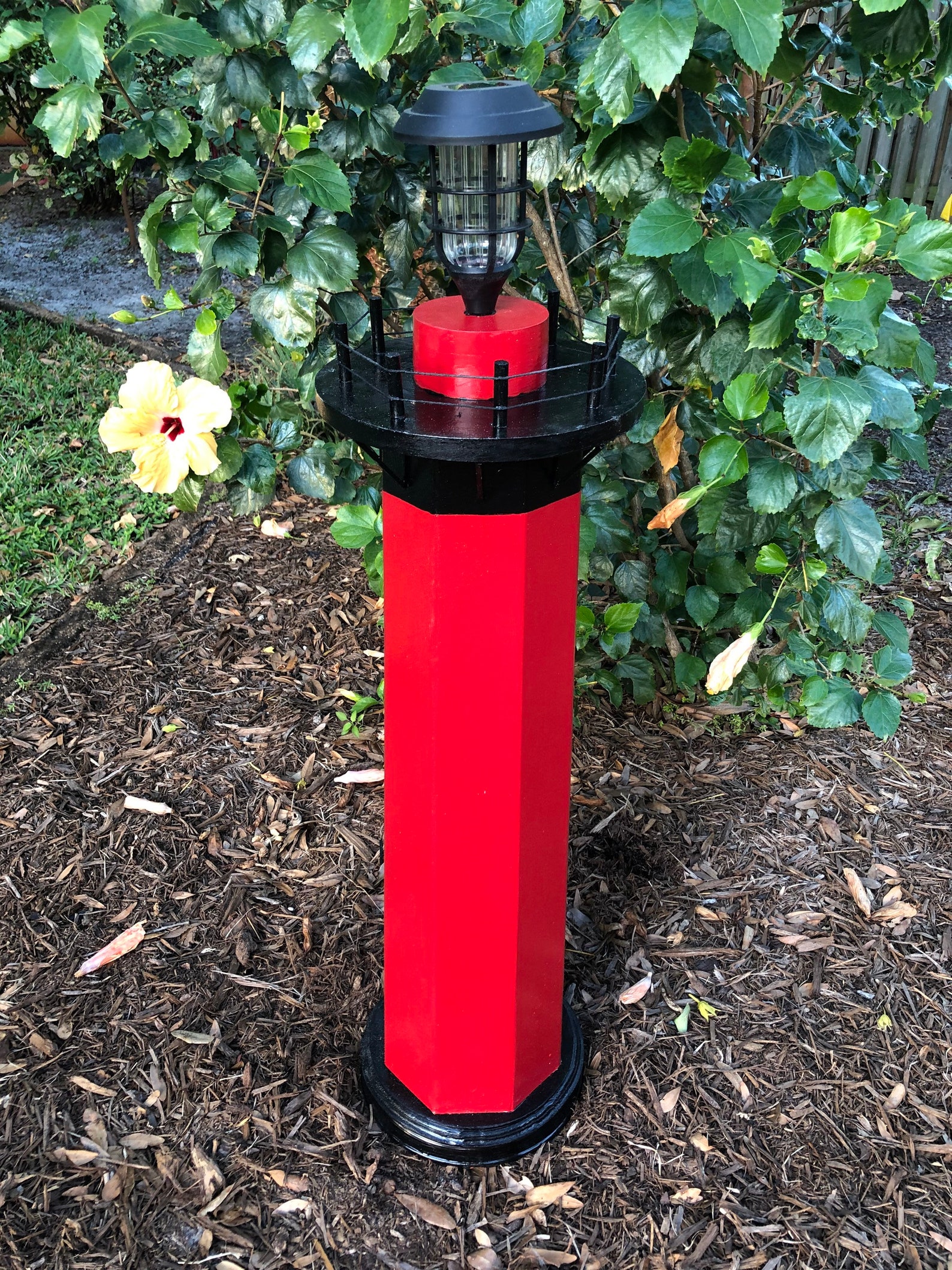 Solar Powered Lighthouse for Garden and Yard Decoration Etsy