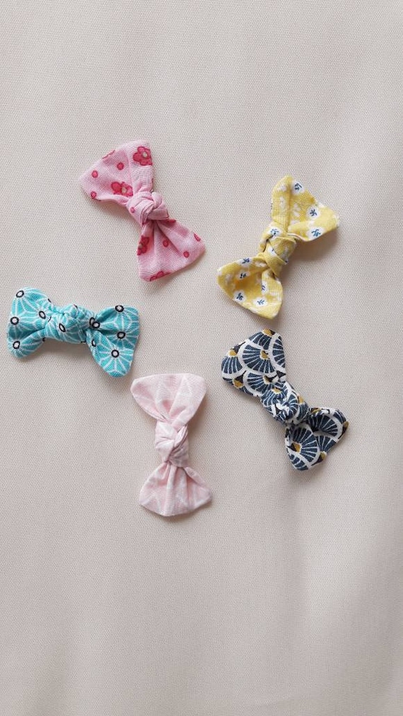 Barrette Bebe Pince A Cheveux Barrette Clic Clac Noeud Pour Etsy