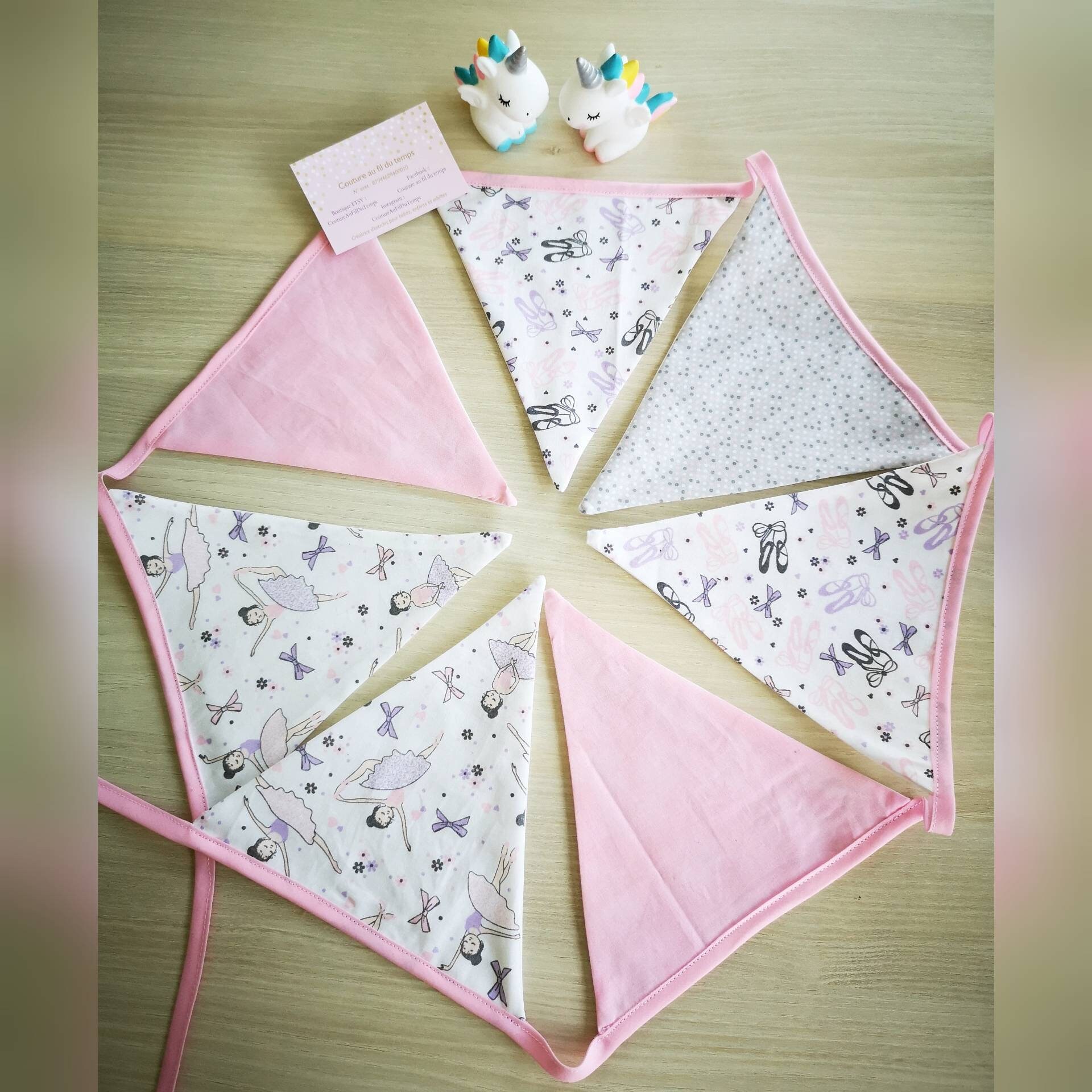 Guirlande de Fanions en Tissu.