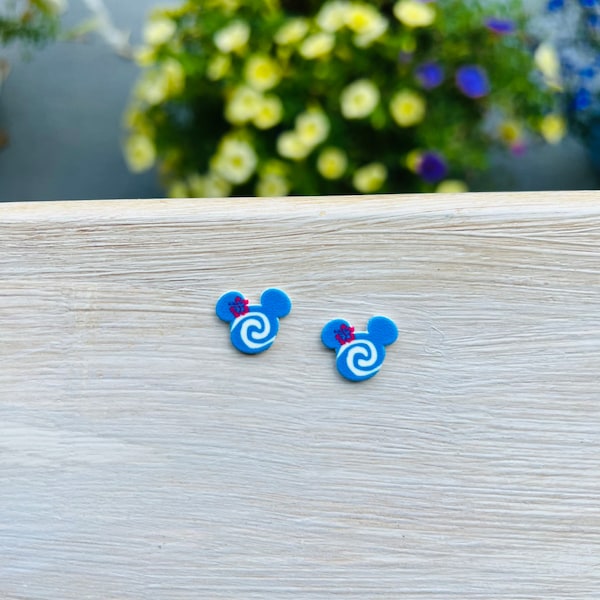 Polynesian Princess Mouse Earrings: Moana, Pua, Handmade Nickel Free Studs