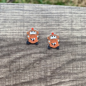 Mater Earrings/Cars/Radiator Springs/Pixar/Handmade to Order/Stud Earrings/Nickel Free/Hypoallergenic