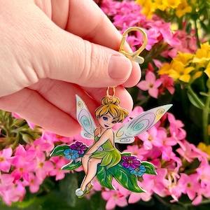 Bag Charm Spring Pixie Dust Fairy: Disney Castle, Disney Inspired Accessories, Tinkerbell, Handmade
