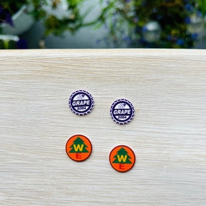 Wilderness Explorer Earrings/Grape Soda Inspired Earrings/UP Earrings/Pixar/Handmade to Order/Stud Earrings/Nickel Free/Hypoallergenic