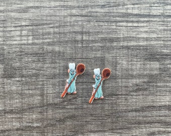 Remy Earrings/Ratatouille/Pixar/Handmade/Stud Earrings/Nickel Free/Hypoallergenic