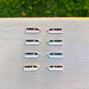 Monorail Earrings/Handmade to Order/Disney Transportation/Stud Earrings/Nickel Free/Hypoallergenic