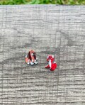 The Fox and the Hound/Disney Dogs/Handmade to Order/Stud Earrings/Nickel Free/Hypoallergenic